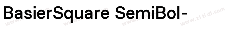 BasierSquare SemiBol字体转换